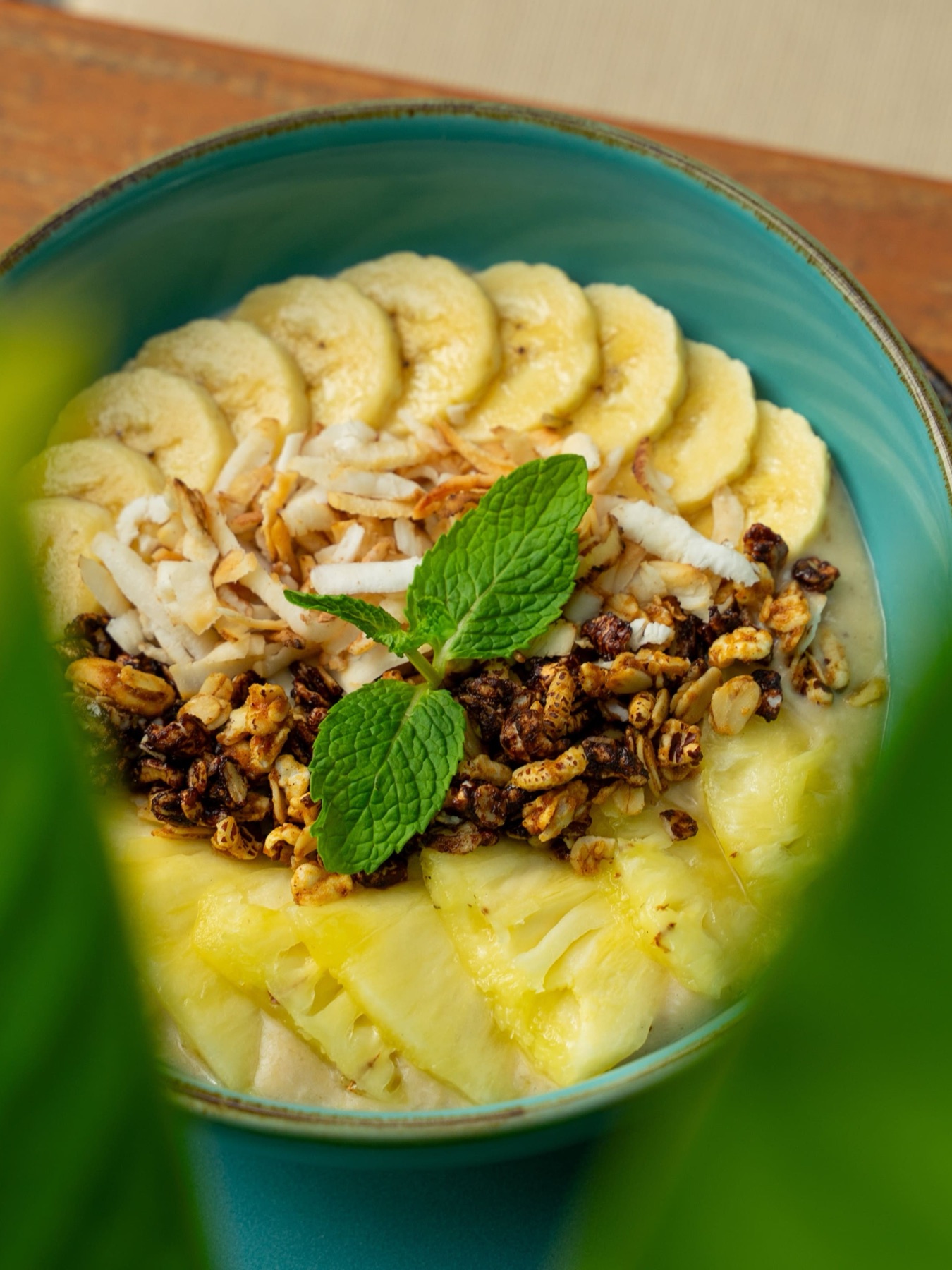 Tropical breakfast bowl served at Pisang-Pisang Restaurant.