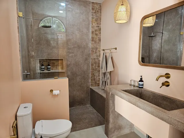 Bathroom inside the private villa