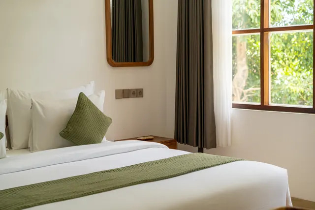 Bedroom inside the private villa