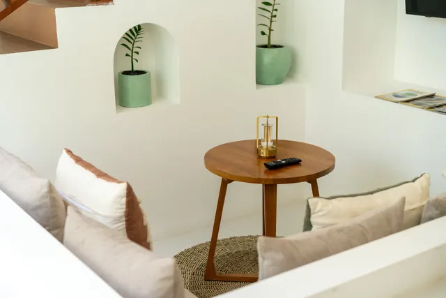 Private villa sunken lounge and seating
